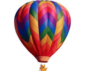Pixelcompass air ballon